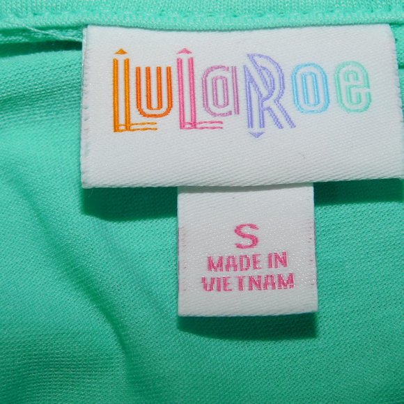 LulaRoe Womens S Seafoam Green long sleeve polo button front Blouse - Picture 2 of 11